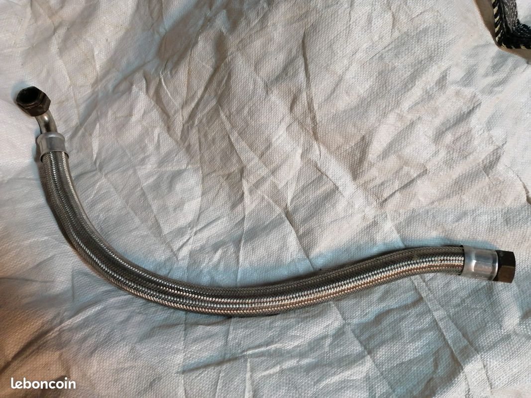 Flexible inox 1 pouce (26/34) coudé - Longueur 60cm (image 1)