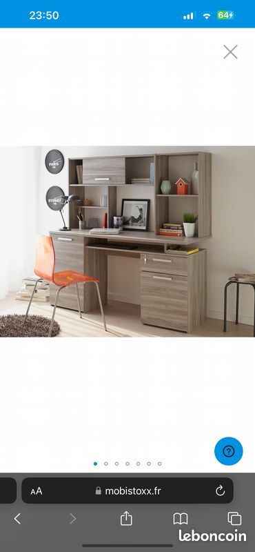 Bureau avec rangement (image 1)