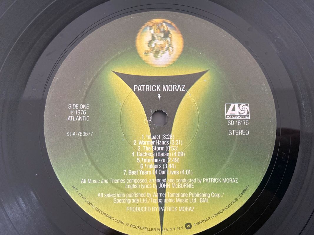 Vinyle Patrick Moraz « the story of i » press Us 1976 (image 5)