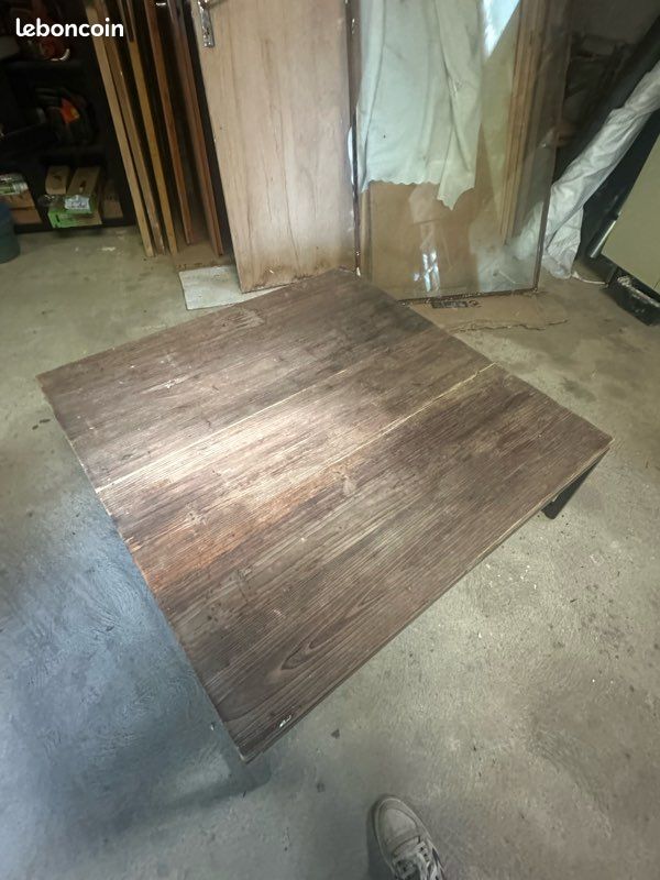 Table basse métal et bois (image 2)