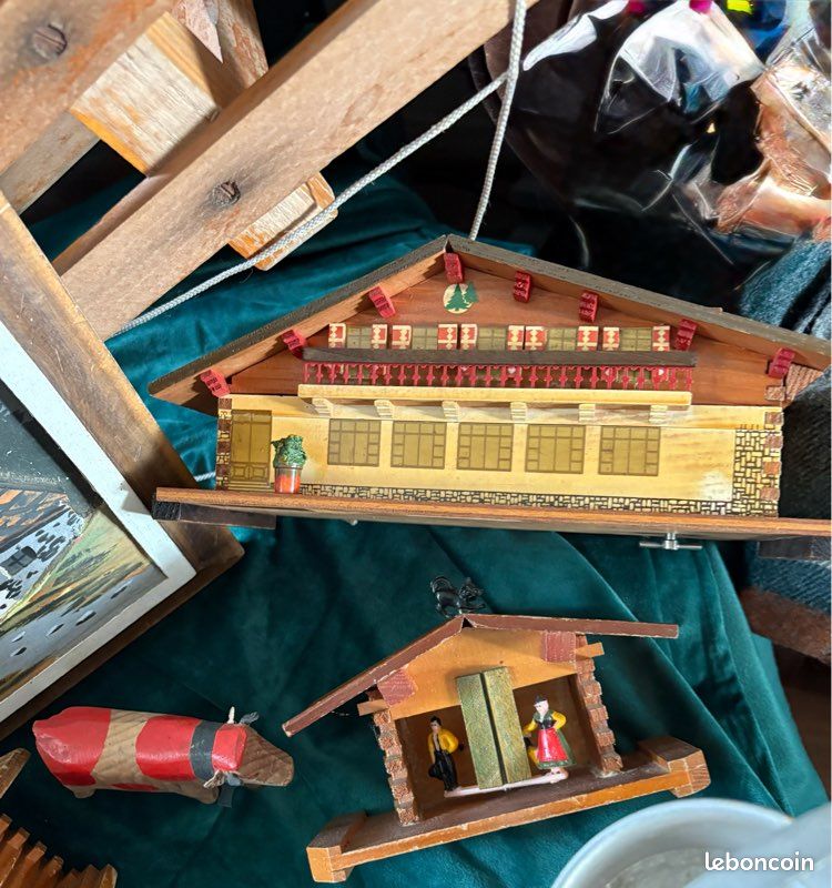 Ancienne Luge En Bois Vintage - Début 20ème Siècle - Sport D'hiver, Montagne, Chalet - Art Populaire
