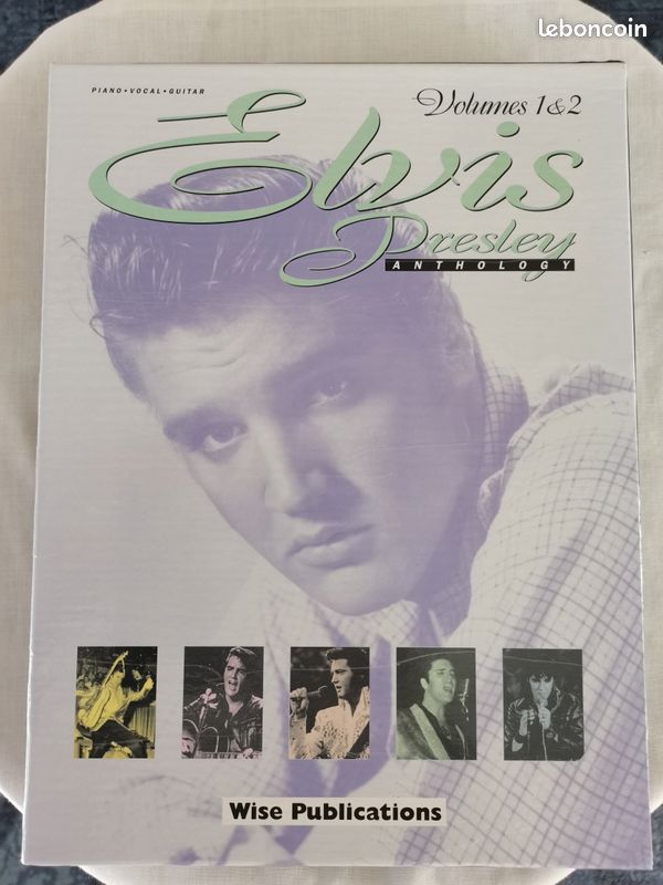 Coffret de 2 recueils de partitions du chanteur Elvis Presley «Anthology volume 1 & 2» (image 2)