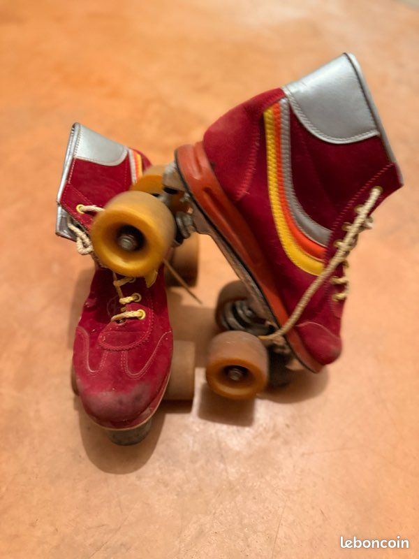Anciens patins à roulettes MIDONN vintage retro antique