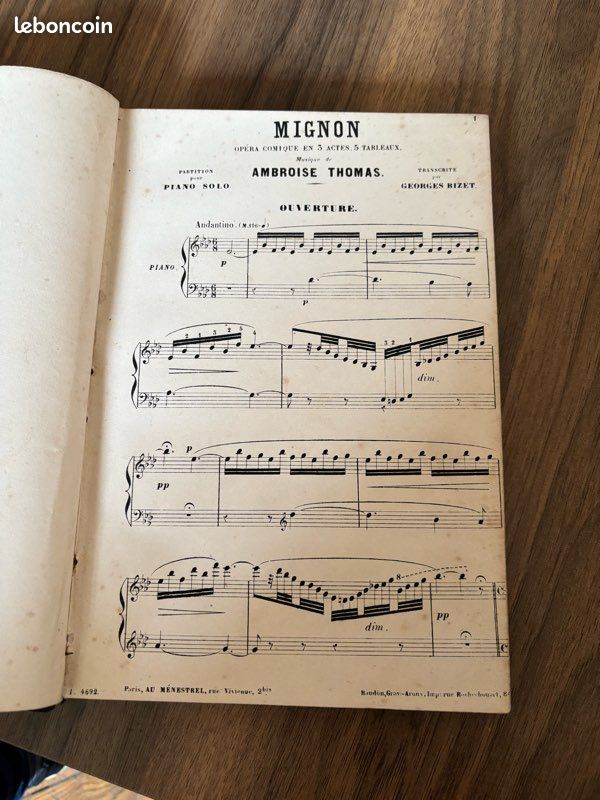 Partition ancienne - Thomas Ambroise - Opéra Mignon (image 6)