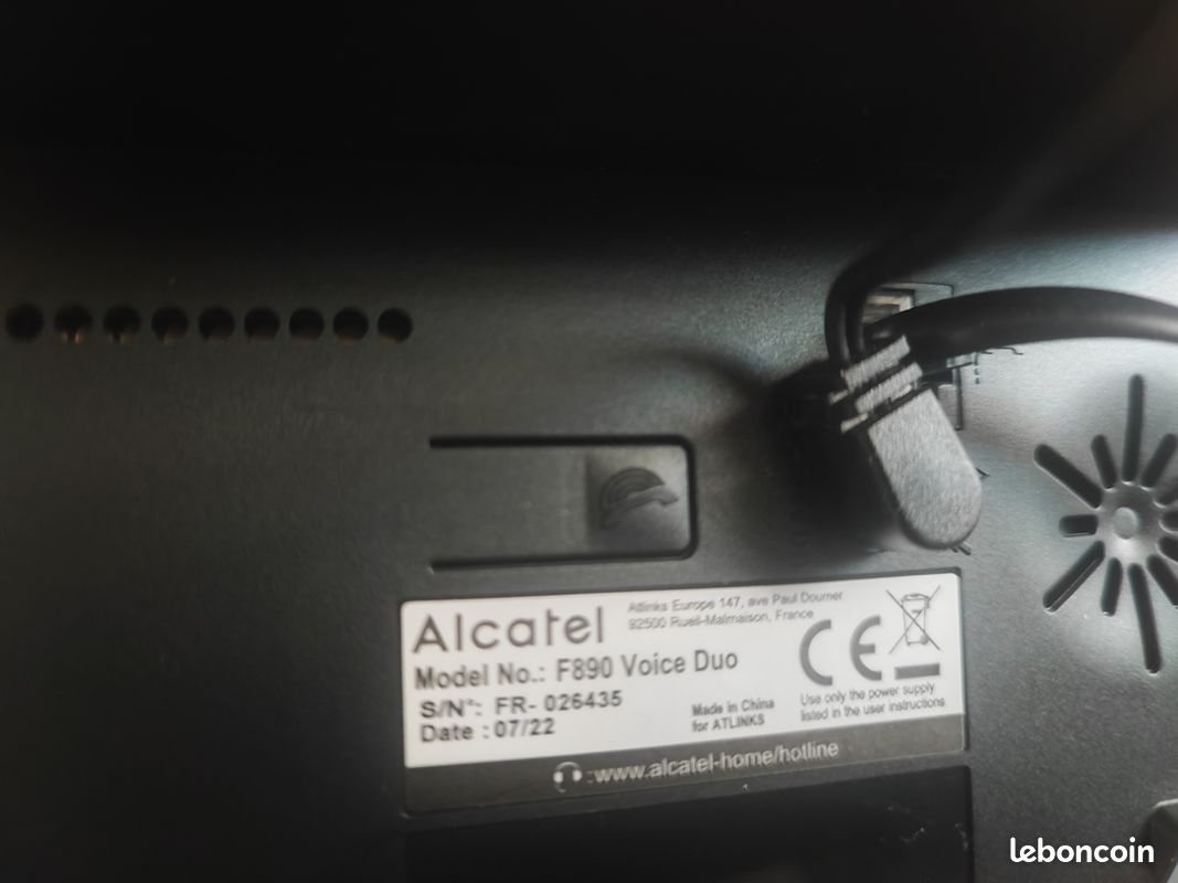 Alcatel F890 voice black EU cordless phone with answering machine