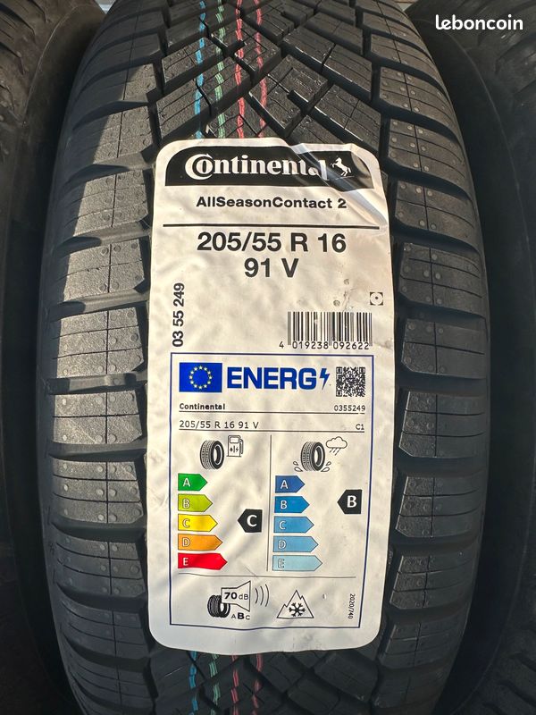 Pneus 205 55 16 continental 4 saisons neufs - Équipement auto