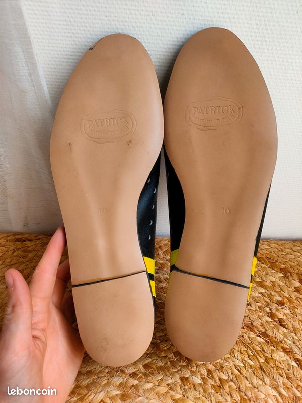 Chaussures Cyclisme Vintage PATRICK – Cuir Noir – Pointure 39 – Fabriquées En France – NEUVES