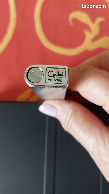 Briquet Colibri Of London - Métal Argenté - Modèle Molectric Vintage