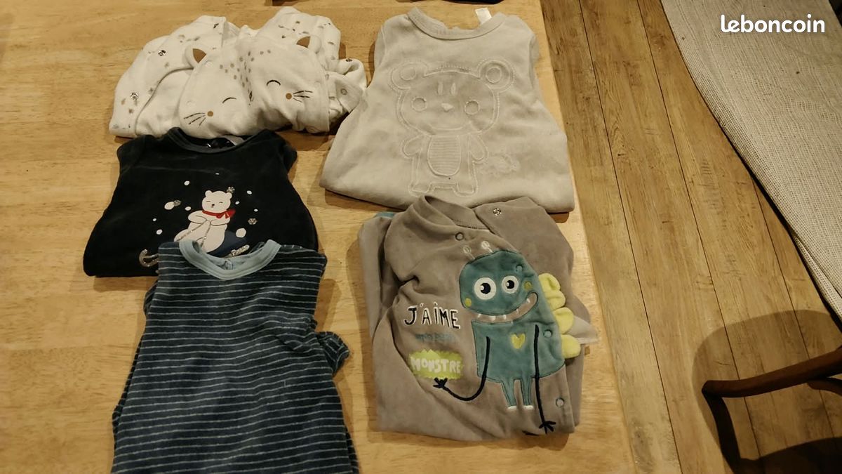 Gros lot vêtements bébé 0-12 mois (image 2)