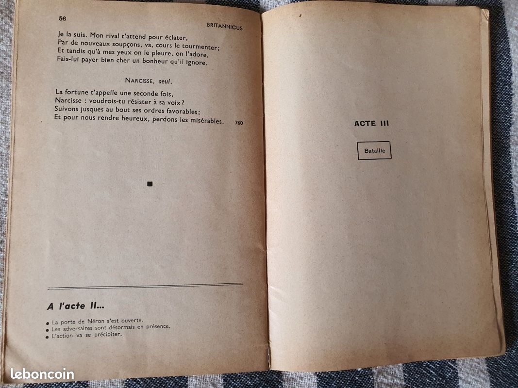 Britannicus de Racine. Classique france librairie hachette. 1944 (image 7)
