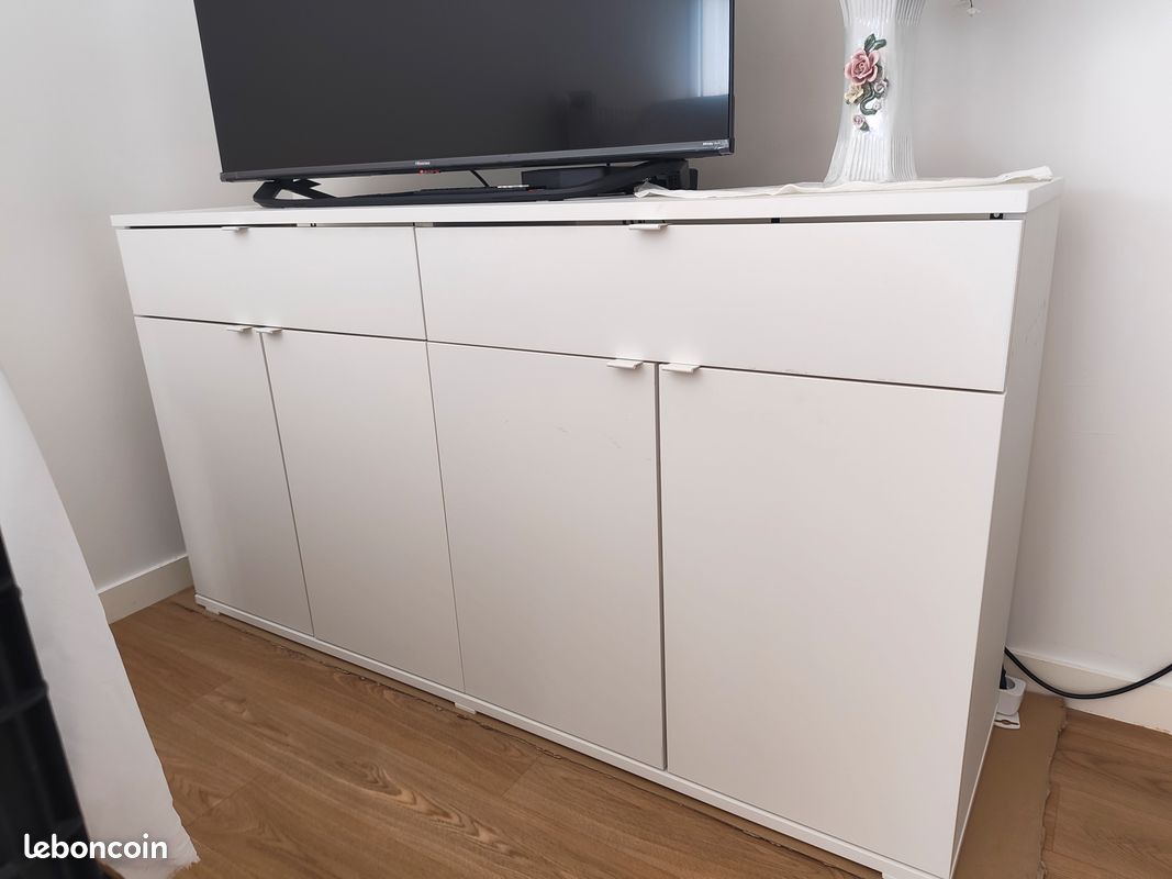 Buffet blanc tv (image 2)