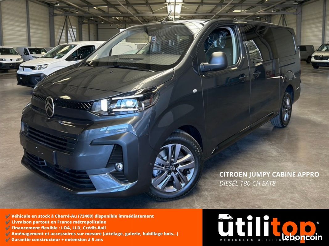 Citroën Jumpy Cabine Approfondie LONG XL 2.2 Diesel 180 ch Automatique CAF 5 PLACES (image 1)