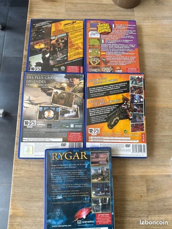 PLAYSTATION 1 - Lot de 5 jeux PS1... | Jouets et maquettes: enchères
