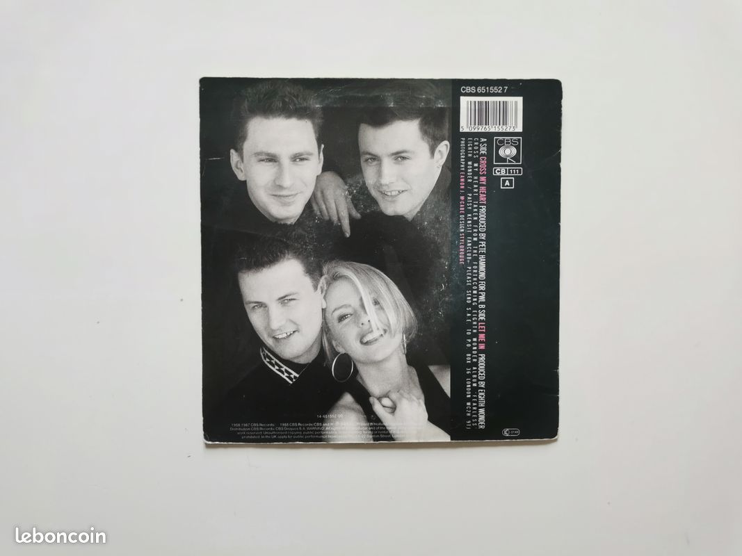 Vinyle 45 tours Eight wonder cross my heart (image 2)