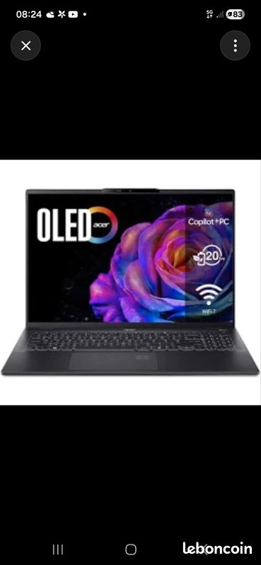 Ordinateur portable acer Swift 16AI OLED 1T (image 5)