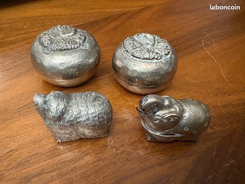 Lot De Bijoux Anciens Fantaisie Vintage Argenté - Métaux Mixtes - Modèles Rares /R375 - Occasion
