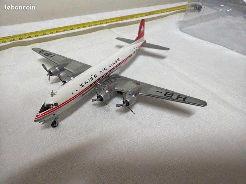 Maquette Métal Avion 1/200 - Douglas DC-4 F-BBDA Air France, maquette metal - bo
