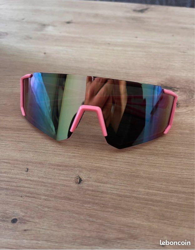 Lunettes De Sport NAVESO – UV400, Wrap-around, Légères – Pour Vélo, Running, Golf, Escalade (rose)