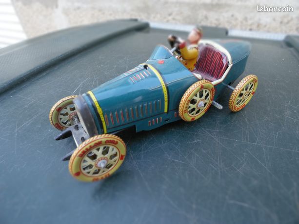 JOUET ANCIEN Bugatti Auto- Méca type Auto Cycle Paris Alu Aluminium no JEP CIJ EUR 175,00 - FR