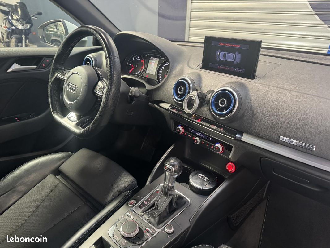 AUDI A3 S-Line Quattro 2.0 TDI 184CH BV S-tronic / CARPLAY / Radar Avant & Arrière / (image 19)