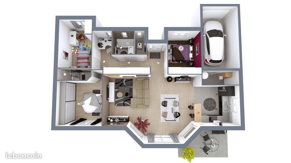 Maison 4 pièces 101 m² - Vielle-Saint-Girons 40560 (image principale 7)