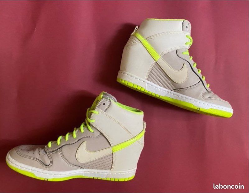 Nike WMNS Dunk Sky Hi Essential “Light Orewood Brown/Volt” (528899-008) – EU 37.5 / US Women 6.5 / UK 4 / 23.5 cm (image 2)