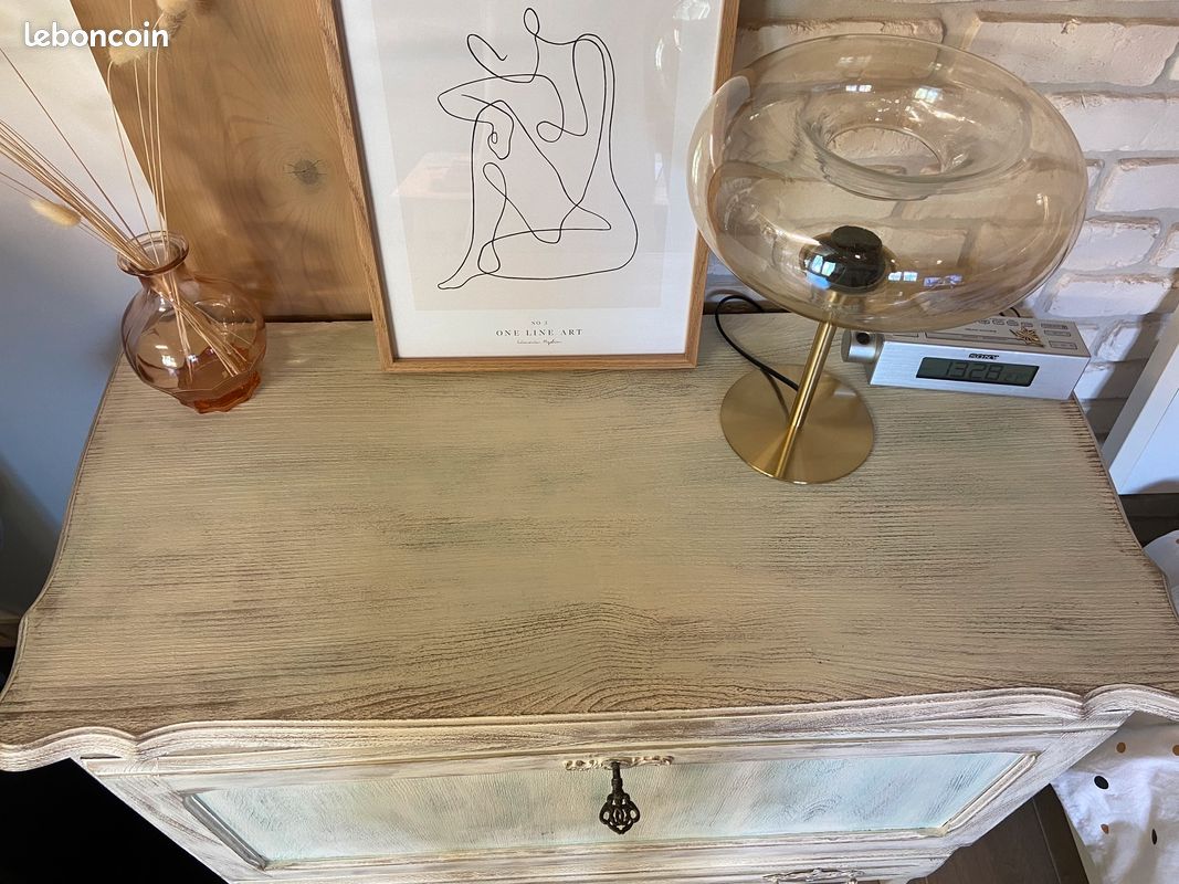 Commode rustique vintage rétro en bois (image 5)