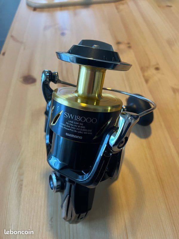 Moulinet De Pêche SHIMANO Stella SW 18000HG - 13 Roulements, Ratio 5.7, 28kg De Frein - Neuf Japon