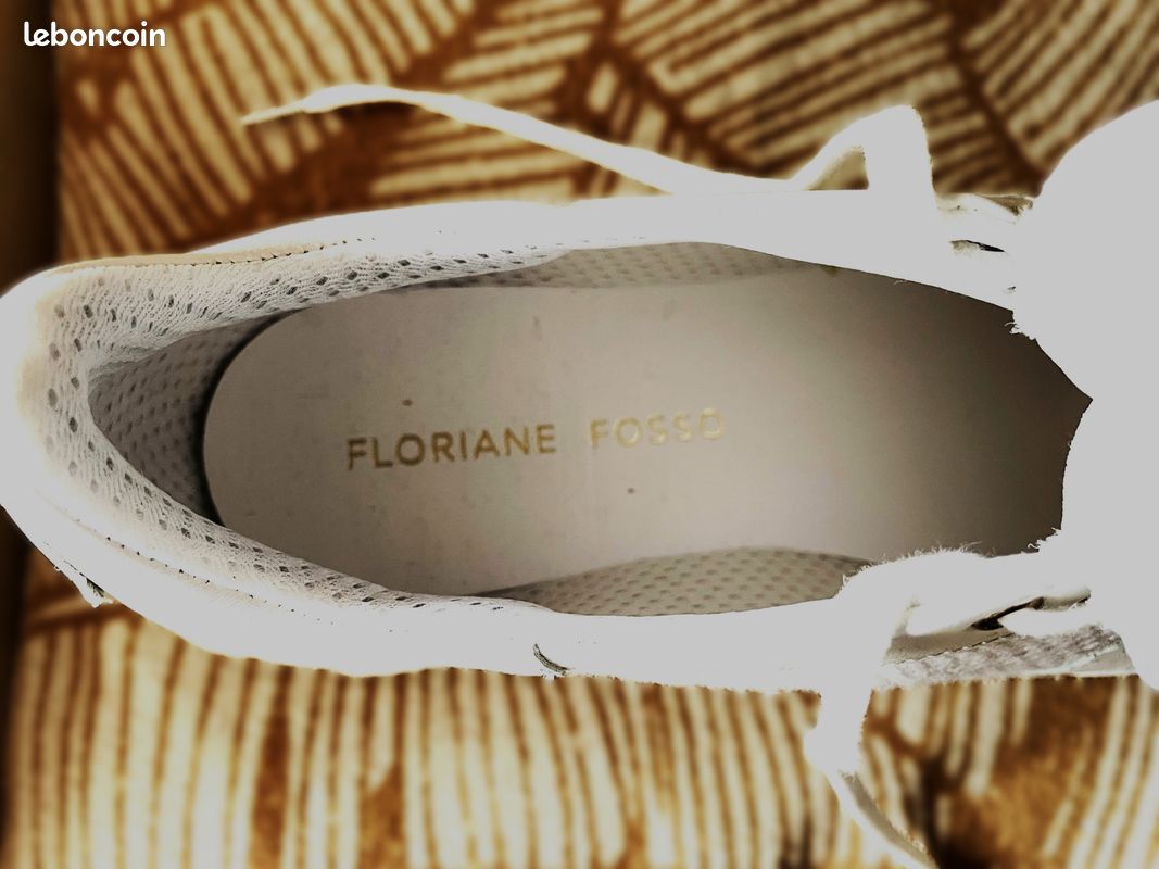 Baskets Sneakers blanches plate-forme neuves de Créateur (image 6)