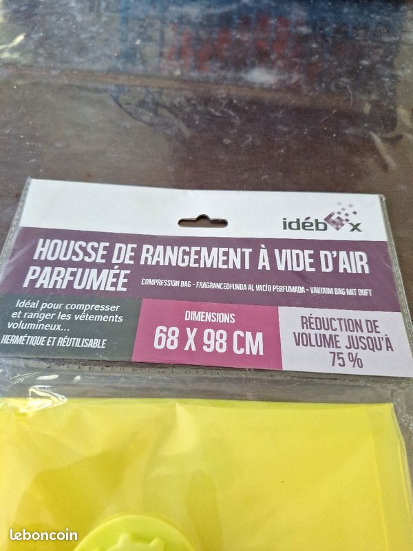 Housse de rangement à vide d air parfumée 68×98cm (image 3)