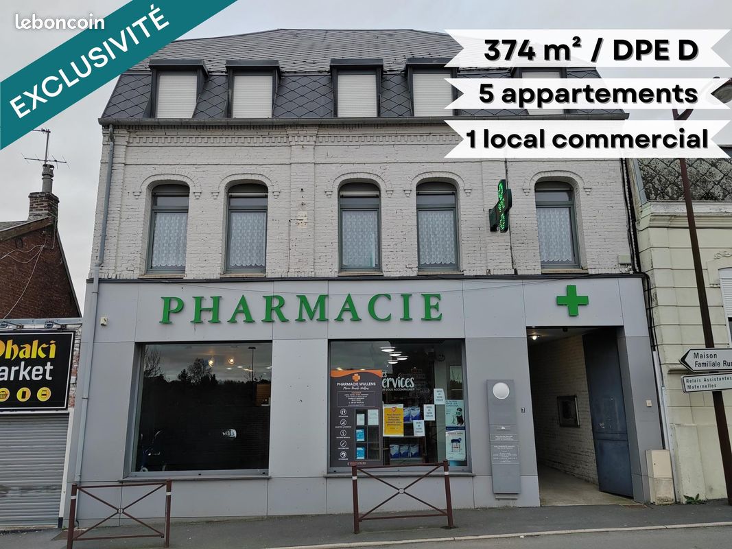 Immeuble 374 m² · à Valenciennes · 374 m² · 437 000 €