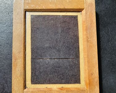 Ancien Châssis Presse Photographique 31x25 Cm - Bois - À Restaurer