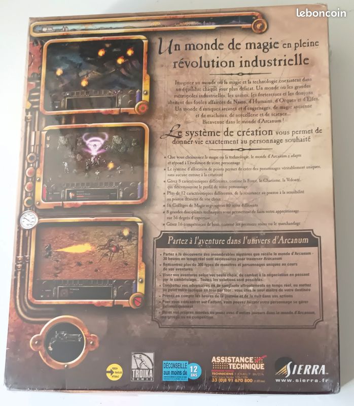 BIG BOX Arcanum IBM-PC CD-ROM neuf sous cello (image 2)