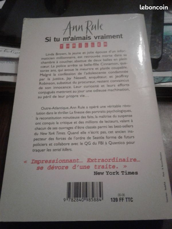" Si tu m'aimais vraiment " par Ann RULE (image 2)