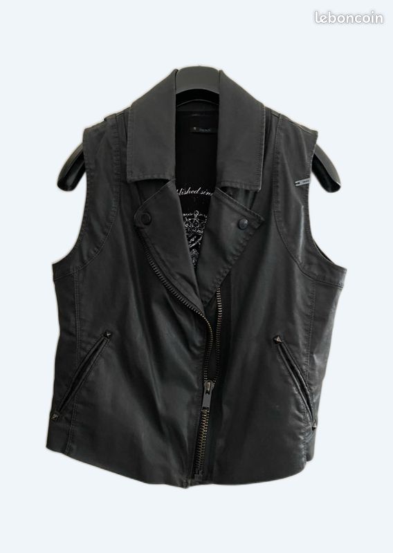 Ikks Veste Sans Manche Femme Cuir Veste Sans Manche Femme IKKS