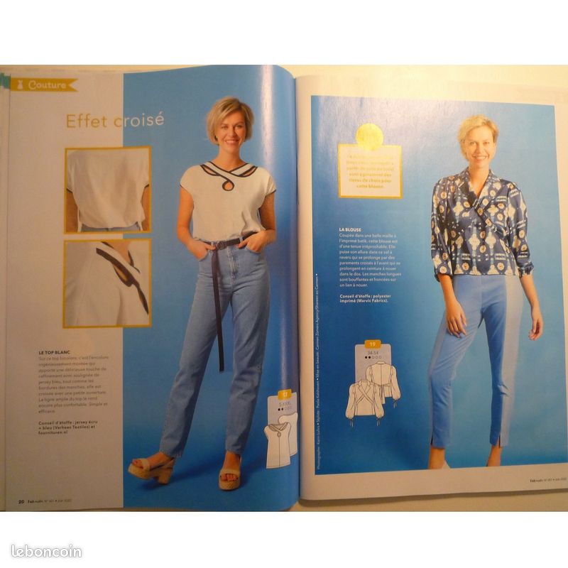 Magazine couture FAIT MAIN Juin 2020 Loisirs créatifs