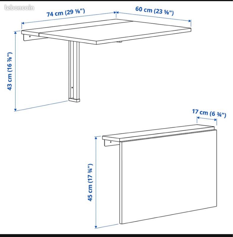 Bureau pliant (image 7)
