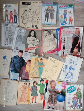 Lot De 2 Catalogues Burda Avec Patrons - Idéal Pour Couture, Occasion En Bon état