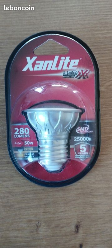 Ampoule a vis xanlite 50w et 280 lumens (image 1)