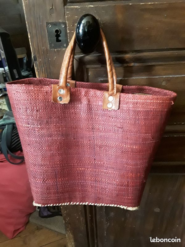 Panier osier rose (image 1)