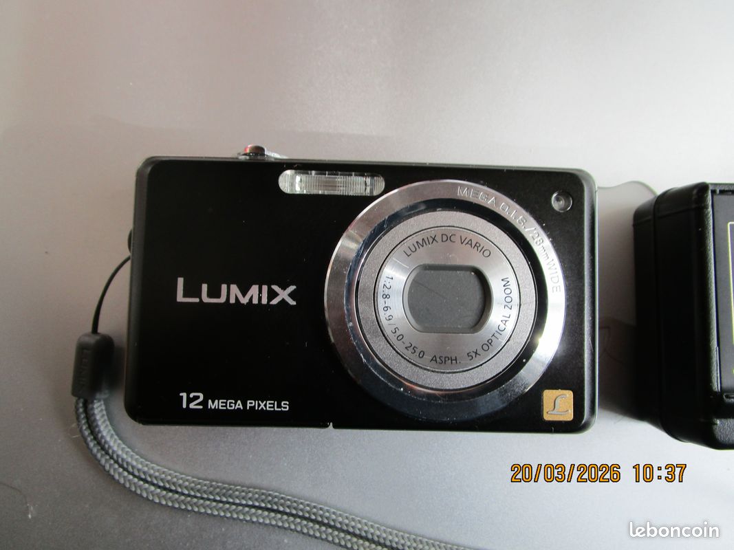 Appareil Photo Vintage Panasonic Lumix DMC-FS62 - 10,1 MP - Fabriqué Au Japon (2008)