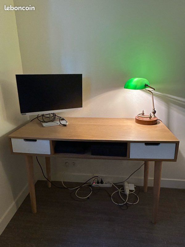 Bureau vintage, Jimi La redoute intérieurs couleur blanc/bois (image 2)