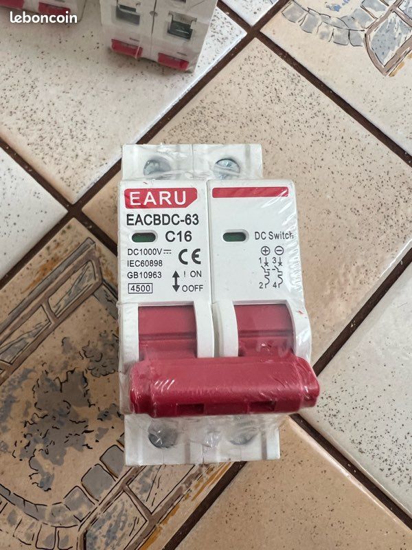 Interrupteur bipolaire DC EARU EACBDC-63 C16 (image 3)