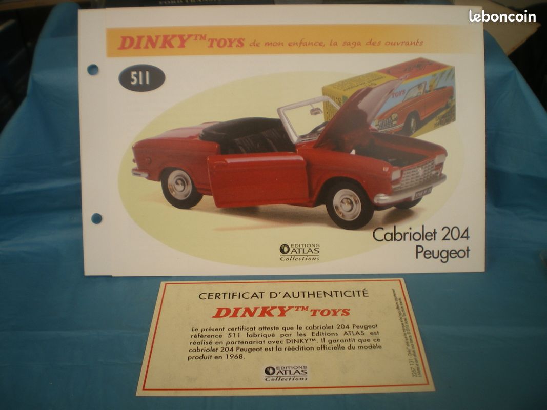 Dinky Toys Atlas Peugeot 404 cabriolet - Jeux & Jouets