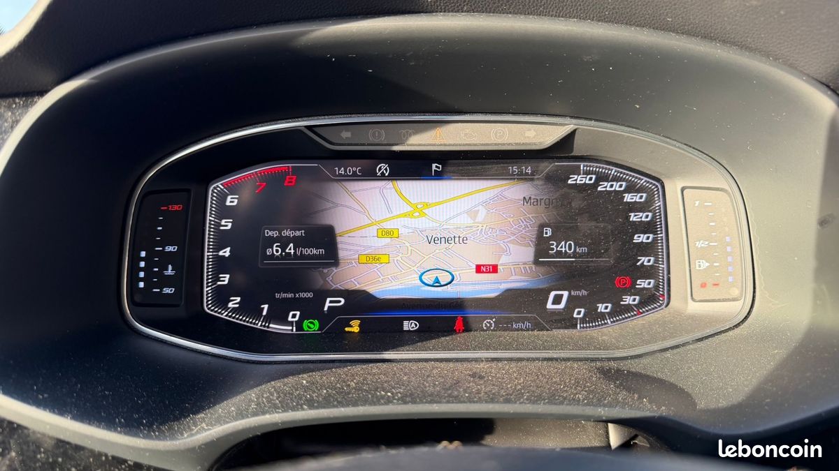 SEAT Leon 1.5 TSI 150 ACT FR DSG * REGULATEUR ADAPTATIF - APPLE CARPLAY - TOIT OUVRANT - CAMERA DE RECUL (image 19)