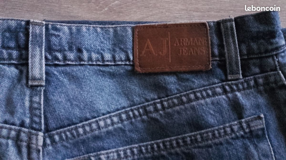 Jeans ARMANI Confort bleu délavé RN-103723 Vêtements