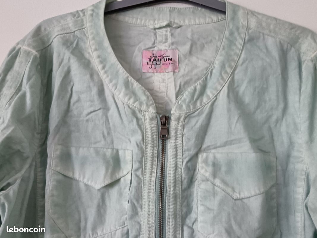 Blouson léger vert eau Taifun 46 (image 2)