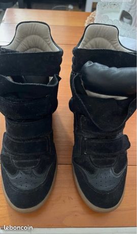 Bottes Isabel Marant En Daim Kaki - Taille 38 - Occasion - Style Bottillon