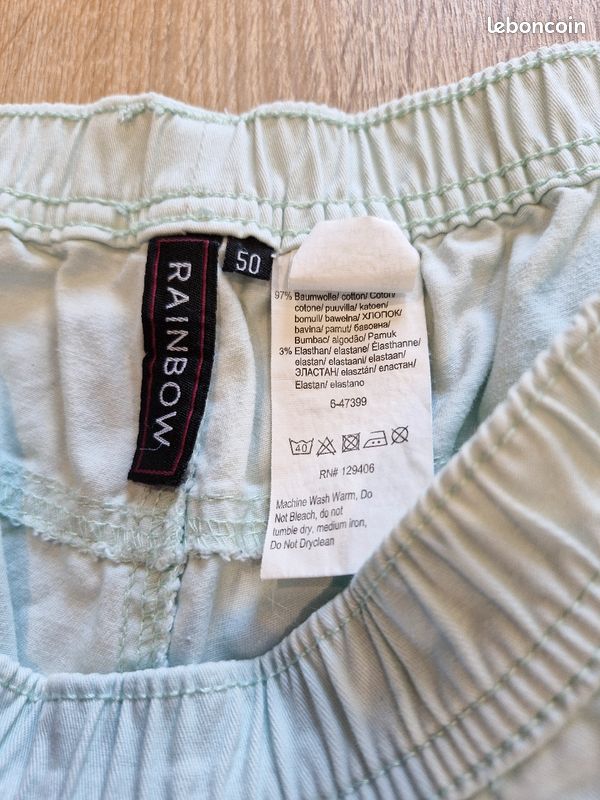 Pantalon vert pale (image 4)