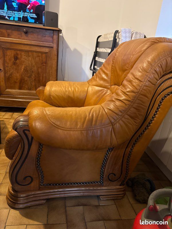 Fauteuil en cuir (image 2)